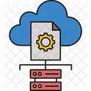 It Infrastructure Management Cloud Data Icon