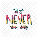 It is never too late  アイコン