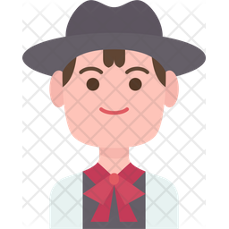 Italian Man Icon - Download in Flat Style