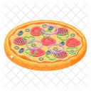 Italian Pizza Cuisine Meal Icon
