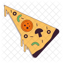 Italian pizza slice  Icon