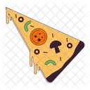 Italian pizza slice  아이콘