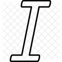 Italic Text Formatting Option Icon