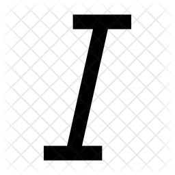 Italic Text  Icon