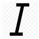 Formatting Italic Letter Icon
