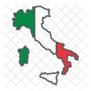 Italien Land Geographie Symbol