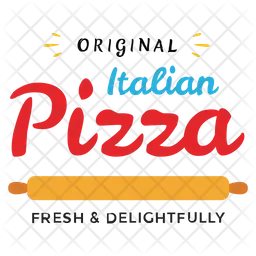 Italienische Pizza Logo Symbol