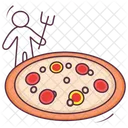 Italienische Pizza Pizza Fastfood Symbol