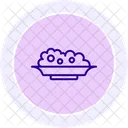 Italienisches Essen Liniensymbol Symbol