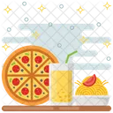 Essen Italienische Kuche Pizza Symbol