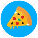 Italienisch Pizzastuck Italienisches Essen Symbol