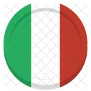 Italy Flag Circle Icon