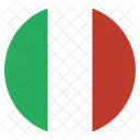 Italy Flag Circle Icon