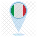 이탈리아 위치  아이콘