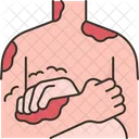 Itchy Skin Scratching Icon