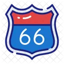 Route Route 66 Voyage Icon