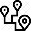 Itinerario Localizacao Mapa Ícone