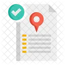 Itinerary Navigation Direction Icon
