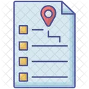 Itinerary Outline Fill Icon Travel And Tour Icons Icon