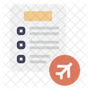 Experience Planner Travel Log Itinerary Worksheet Icon