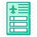 Itinerary  Icon