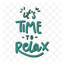 It's time to relax sticker  Icon