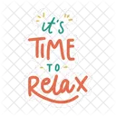 It's time to relax sticker  Icon