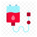 Infusionsbeutel Blutbeutel Bluttransfusion Symbol