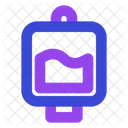 IV Beutel Suchtig Krankenhaus Symbol