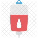 IV Tropf Kochsalz Tropf Bluttransfusion Symbol