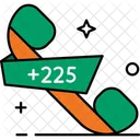 Ivory Coast Country Code Phone Code Icon