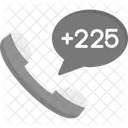 Ivory Coast Dial Code  Icon