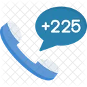 Ivory Coast Dial Code  Icon