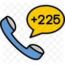 Ivory Coast Dial Code  Icon