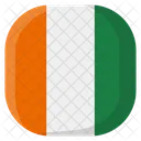 Ivory Coast Flag Country Icon