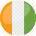 Ivory Coast Flag Country Icon