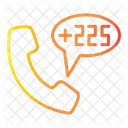 Ivory Coast Country Code Phone Icon