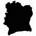 Ivory Coast Map Icon