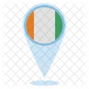 Ivory Coast Location  Icon