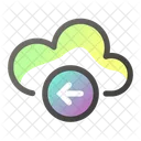 Izquierda Nube Direccion Icon