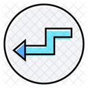 Zigzag izquierdo  Icono