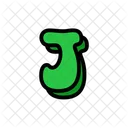 J Alphabet Letter Icon