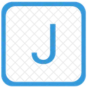 Key J Letter Icon