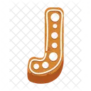 J Letter Cookies Cookies Biscuit Icon