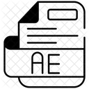 Ae Datei Datei Dokument Symbol