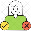 Ja Oder Nein Wahl Entscheidungsfindung Symbol