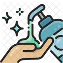 Jabon Liquido Verter Lavar Icono