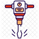 Jack Hammer Construction Tool Icon