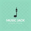 Conector De Musica Jack Tag Rotulo Jack Ícone