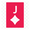 Jack Of Diamonds Poker Card Casino Icon